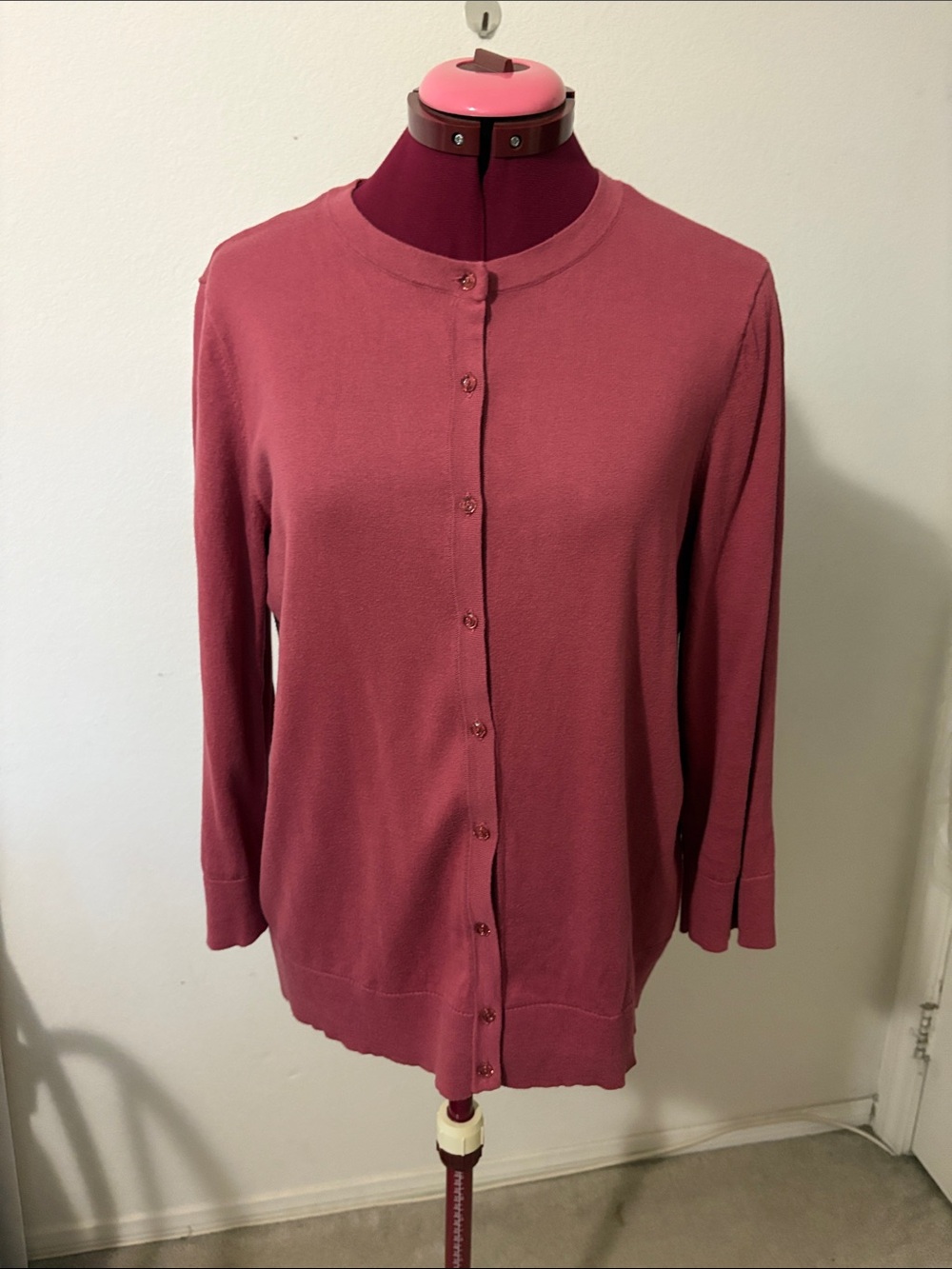 Loft Size XL buttoned down cardigan 100% cotton 3/4 sleeves